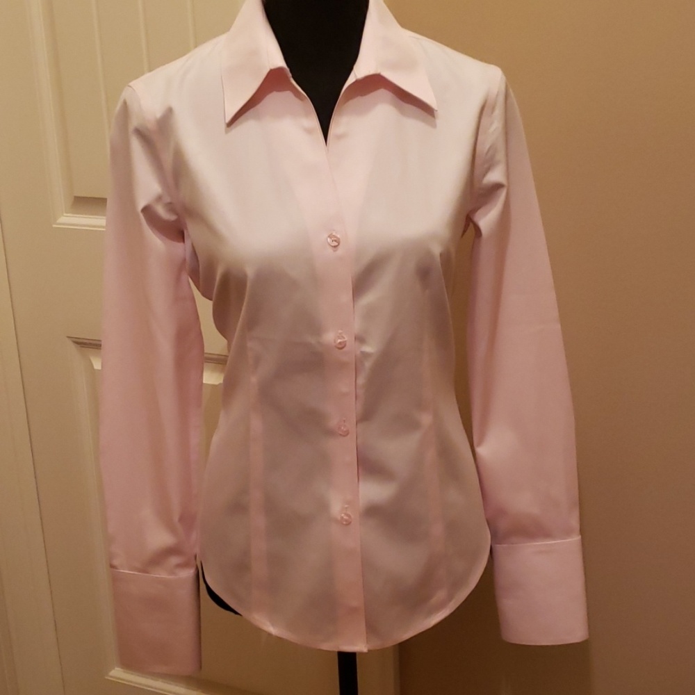 Jones New York pink blouse